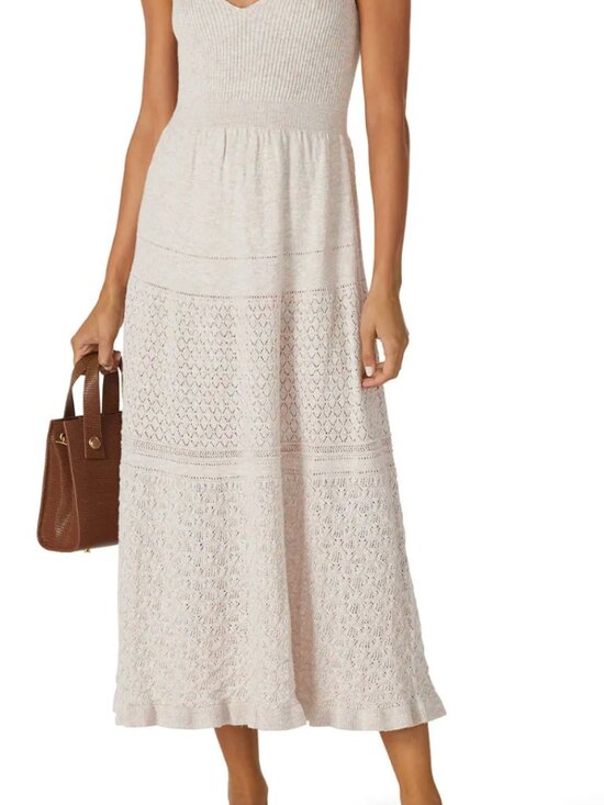 Rebecca Taylor Dresses & Skirts - La Vie by Rebecca Taylor Rainbow Pointelle Dress